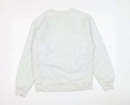Mens UK Size S Champion White Pullover Sweatshirt
