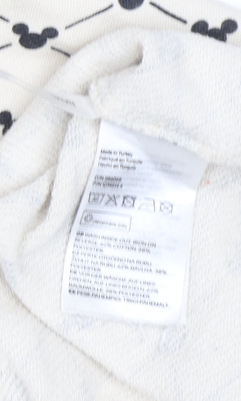 H&M Women's Beige Mickey Mouse Sweatshirt Size 14 Plus