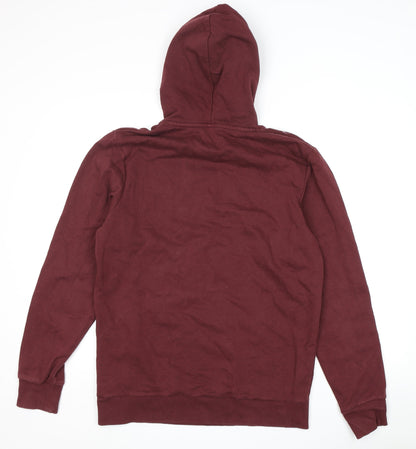 Mens UK Size L JACK & JONES Red Pullover Hoodie