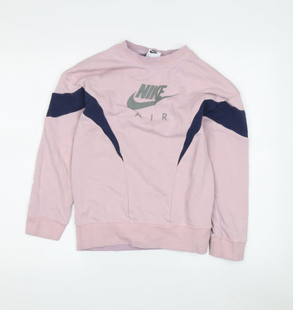 Nike Unisex Kids Pink Sweatshirt Size 8-9 Years