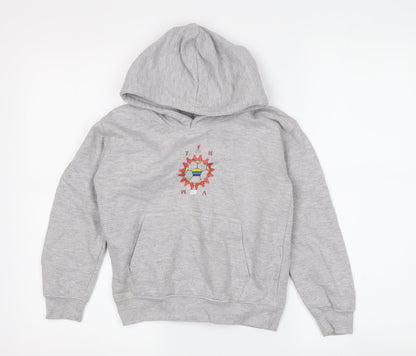 LFC Boys Grey Pullover Hoodie - M, Sports Logo Design