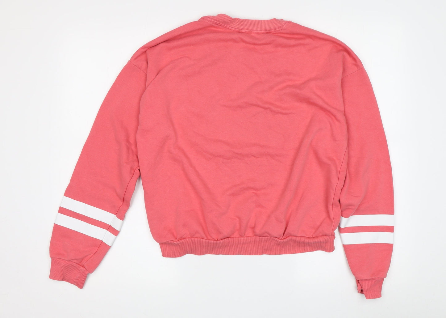 H&M Teens Pink Graphic Pullover Sweatshirt Size 12