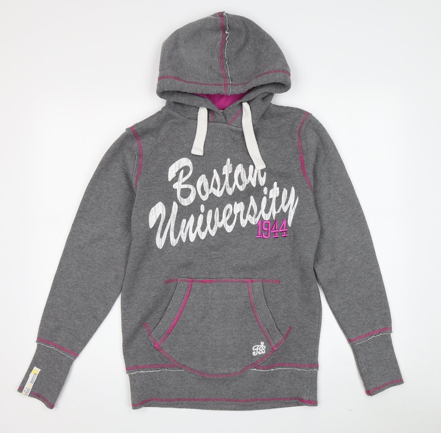 Fred in Boston Women's Grey Pullover Hoodie Size 12