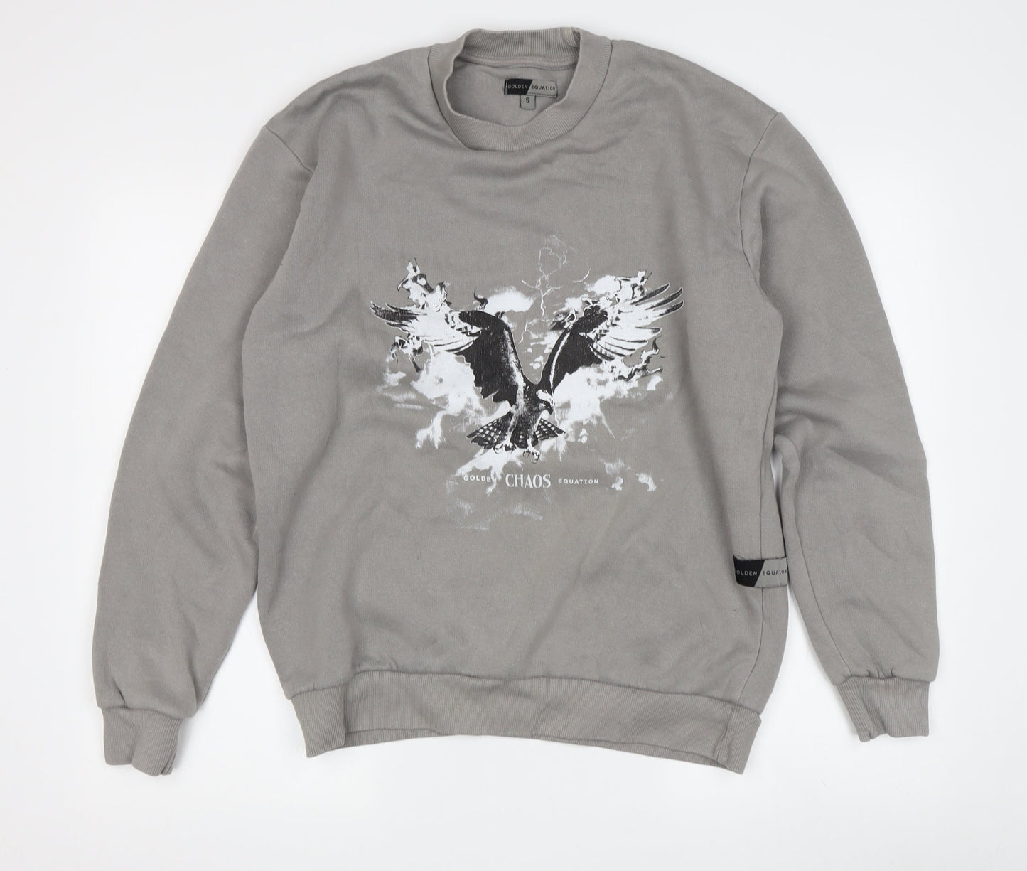 Golden Equation Men's Grey Graphic Sweatshirt S