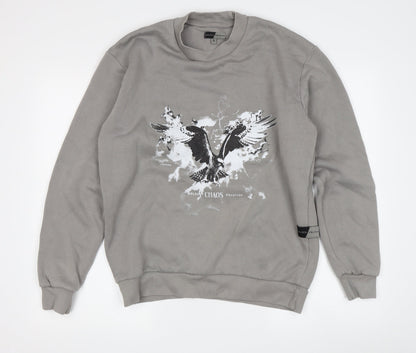 Golden Equation Men's Grey Graphic Sweatshirt S