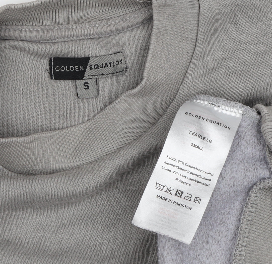 Golden Equation Men's Grey Graphic Sweatshirt S