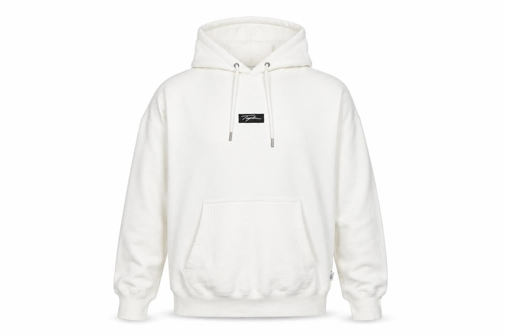 Mens UK Size L Topman White Pullover Hoodie