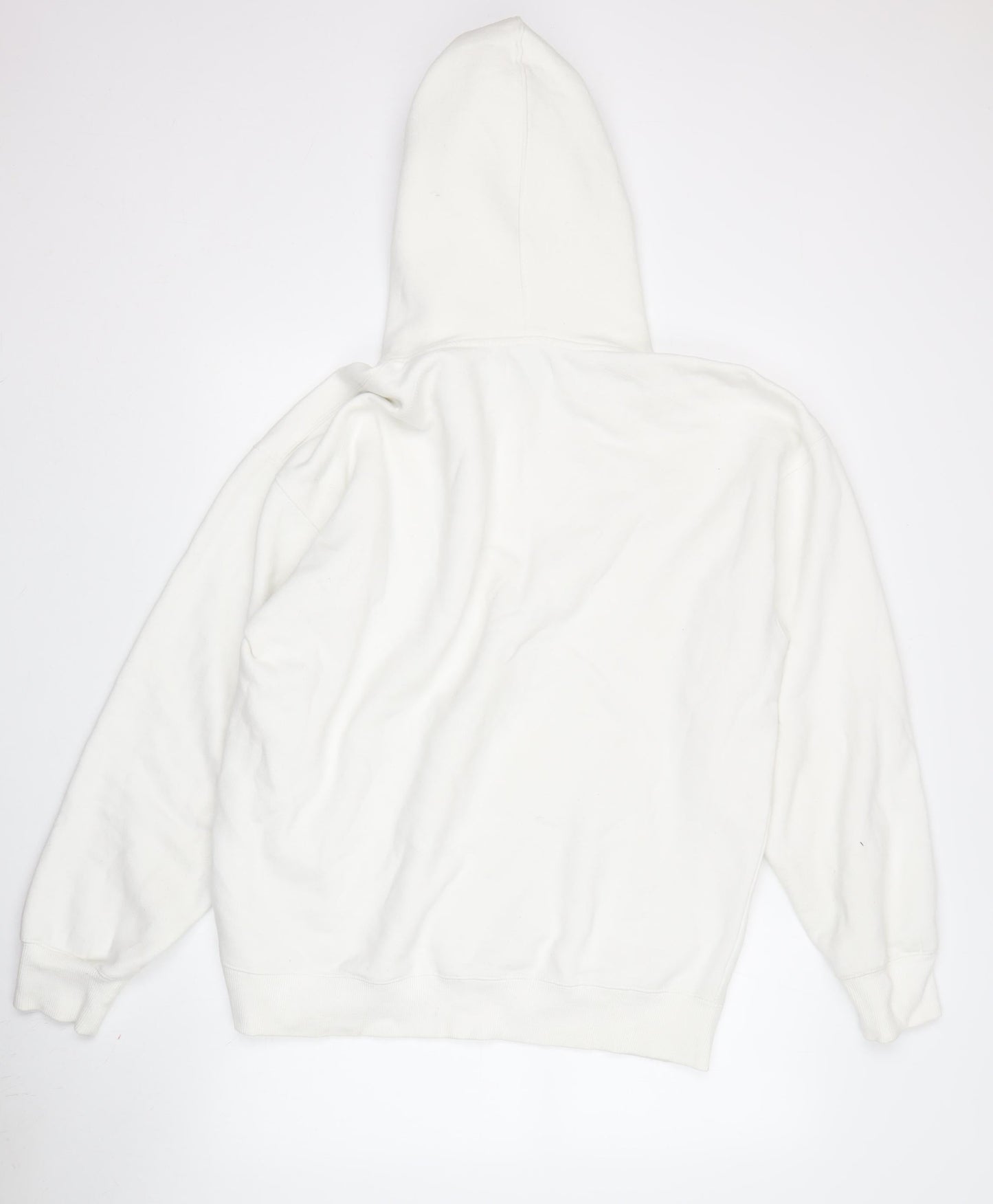Topman Men's White Pullover Hoodie L