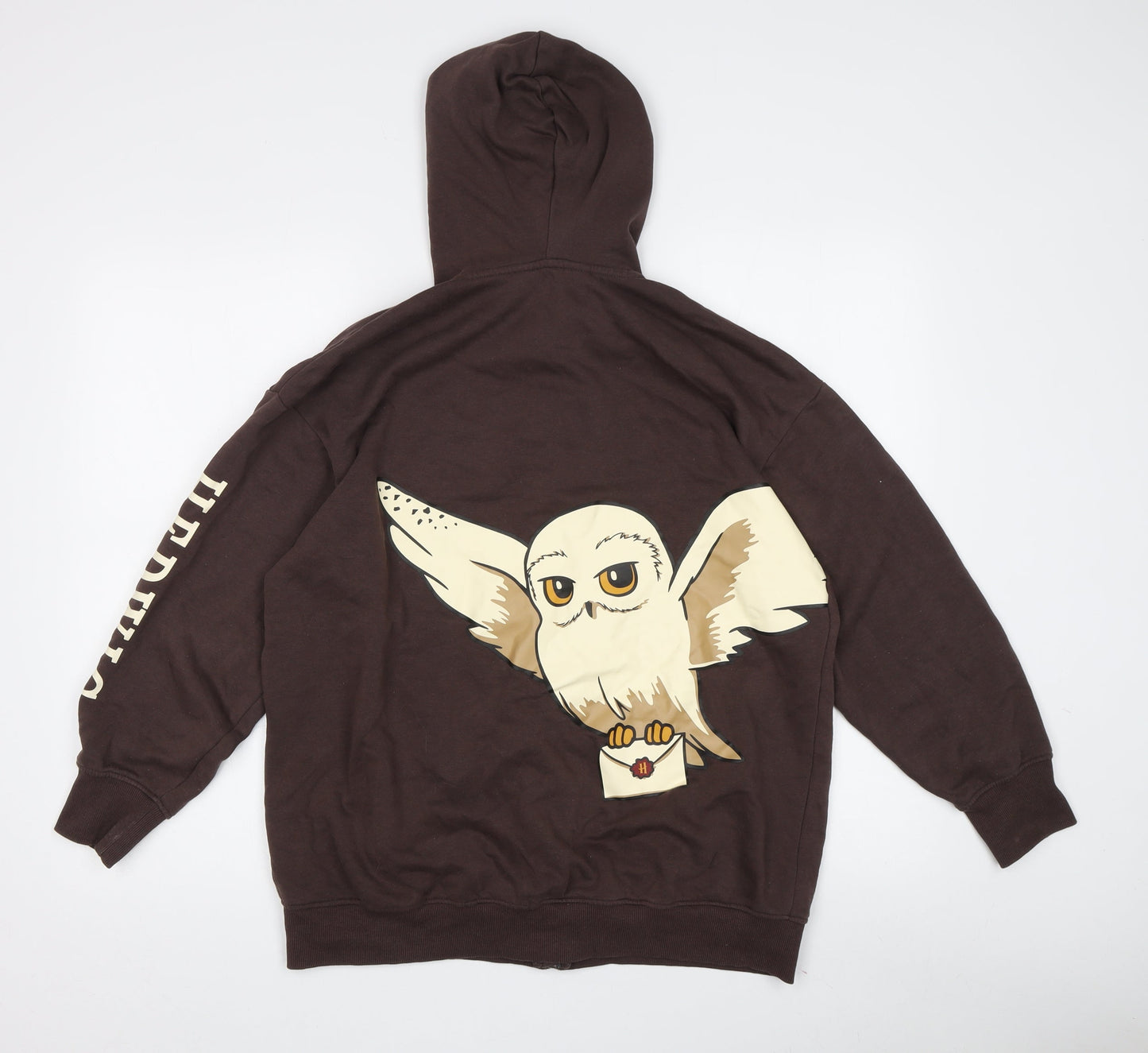H&M Teens Brown Owl Hoodie Size 146, Full Zip