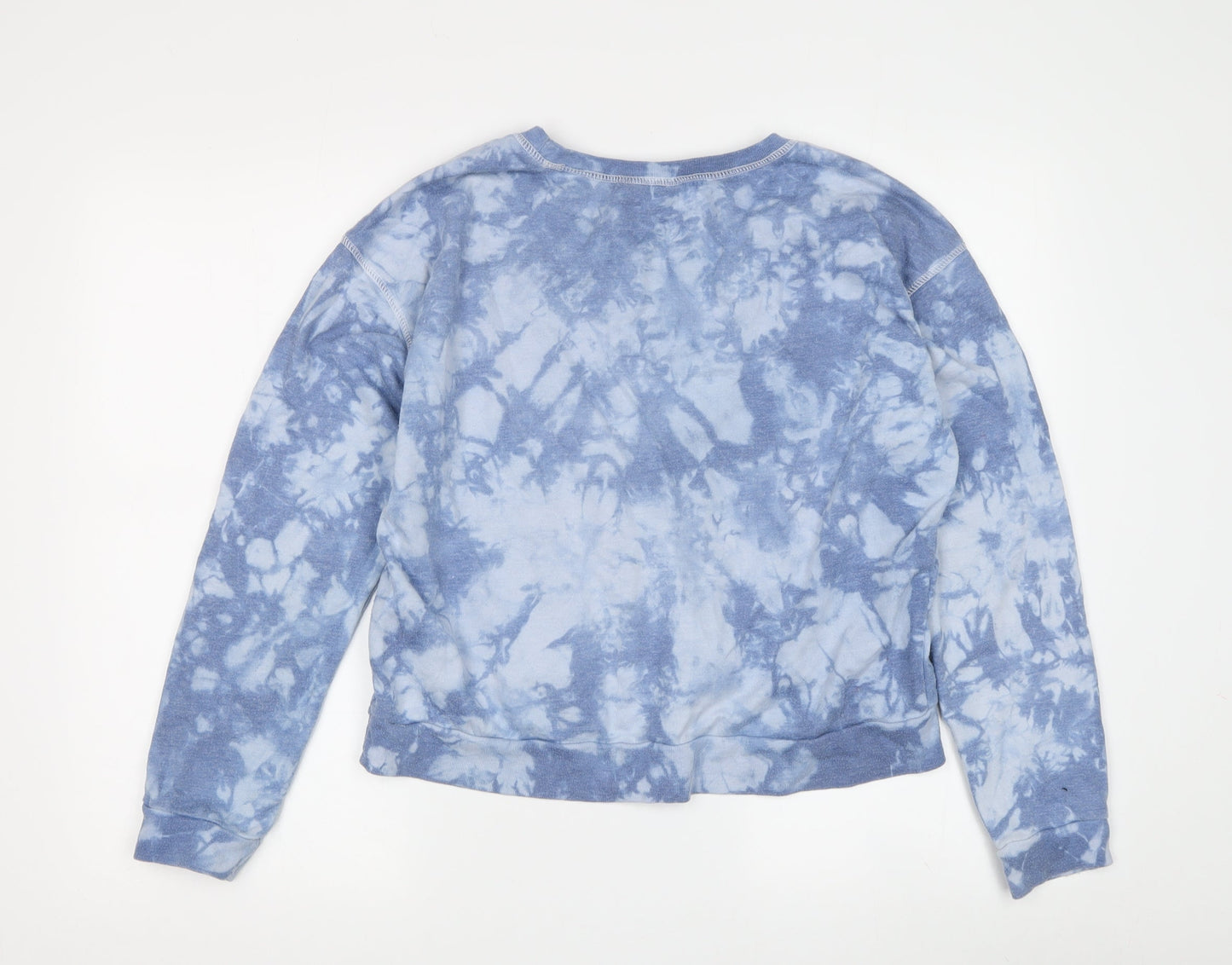New Look Teens Blue Tie-Dye Pullover Sweatshirt