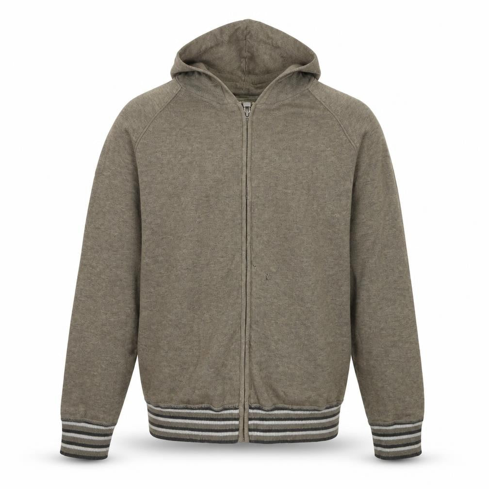 Mens UK Size M NEXT Brown Full Zip Hoodie