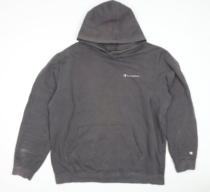 Mens UK Size 2XL Champion Grey Pullover Hoodie