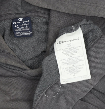 Mens UK Size 2XL Champion Grey Pullover Hoodie