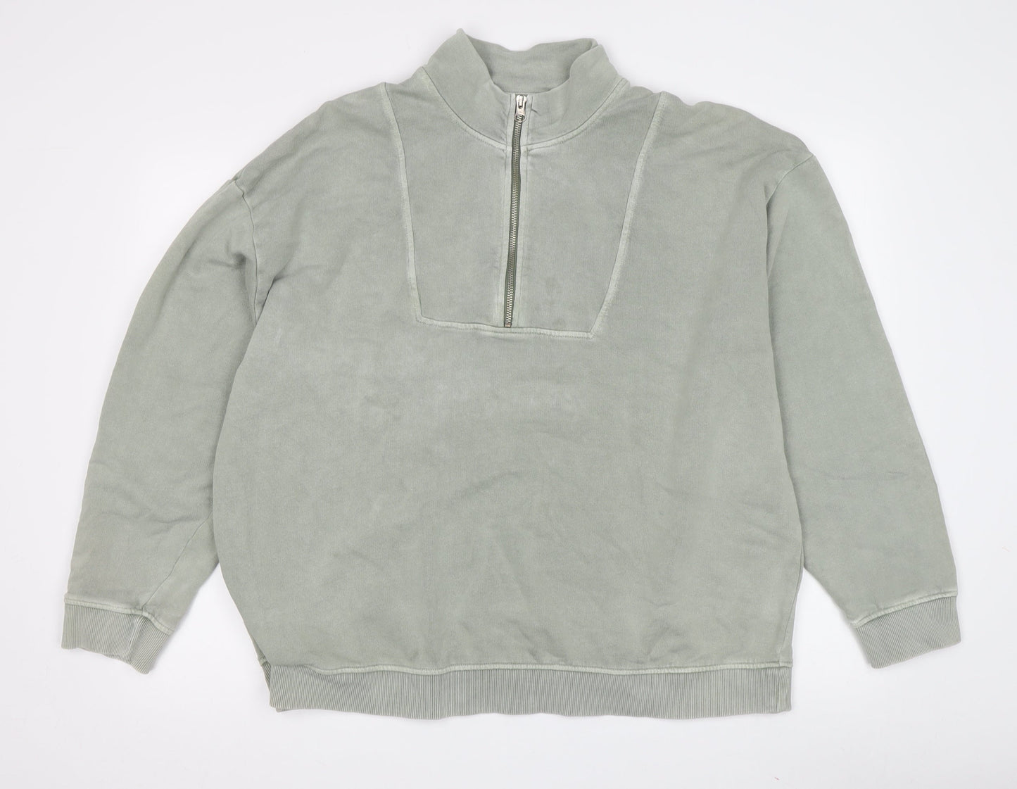 Womens UK Size 16 Marks and Spencer Green Pullover Sweatshirt