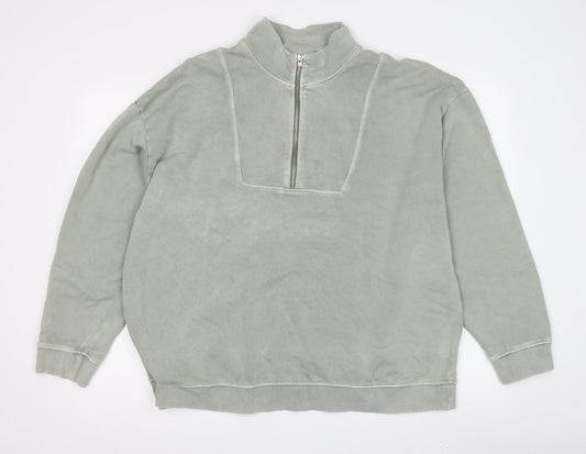 Womens UK Size 16 Marks and Spencer Green Pullover Sweatshirt