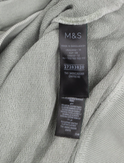 Womens UK Size 16 Marks and Spencer Green Pullover Sweatshirt