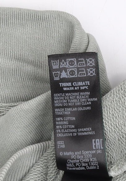 Womens UK Size 16 Marks and Spencer Green Pullover Sweatshirt