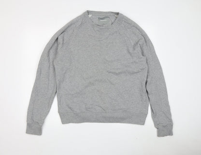 Organicbasics Men's Grey Pullover Sweatshirt, L, Cotton