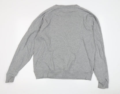 Organicbasics Men's Grey Pullover Sweatshirt, L, Cotton