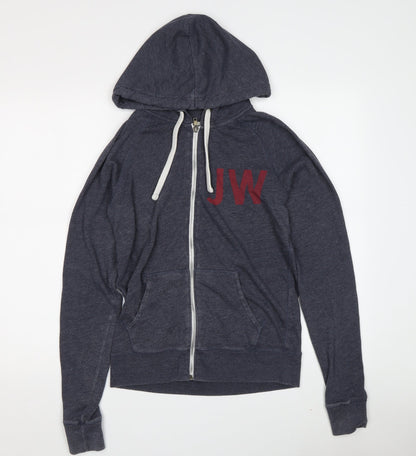 Womens UK Size 10 Jack Wills Grey Full Zip Hoodie