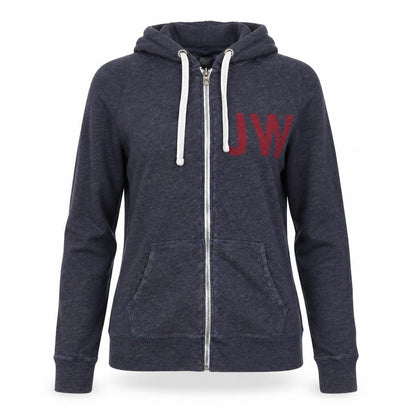 Womens UK Size 10 Jack Wills Grey Full Zip Hoodie