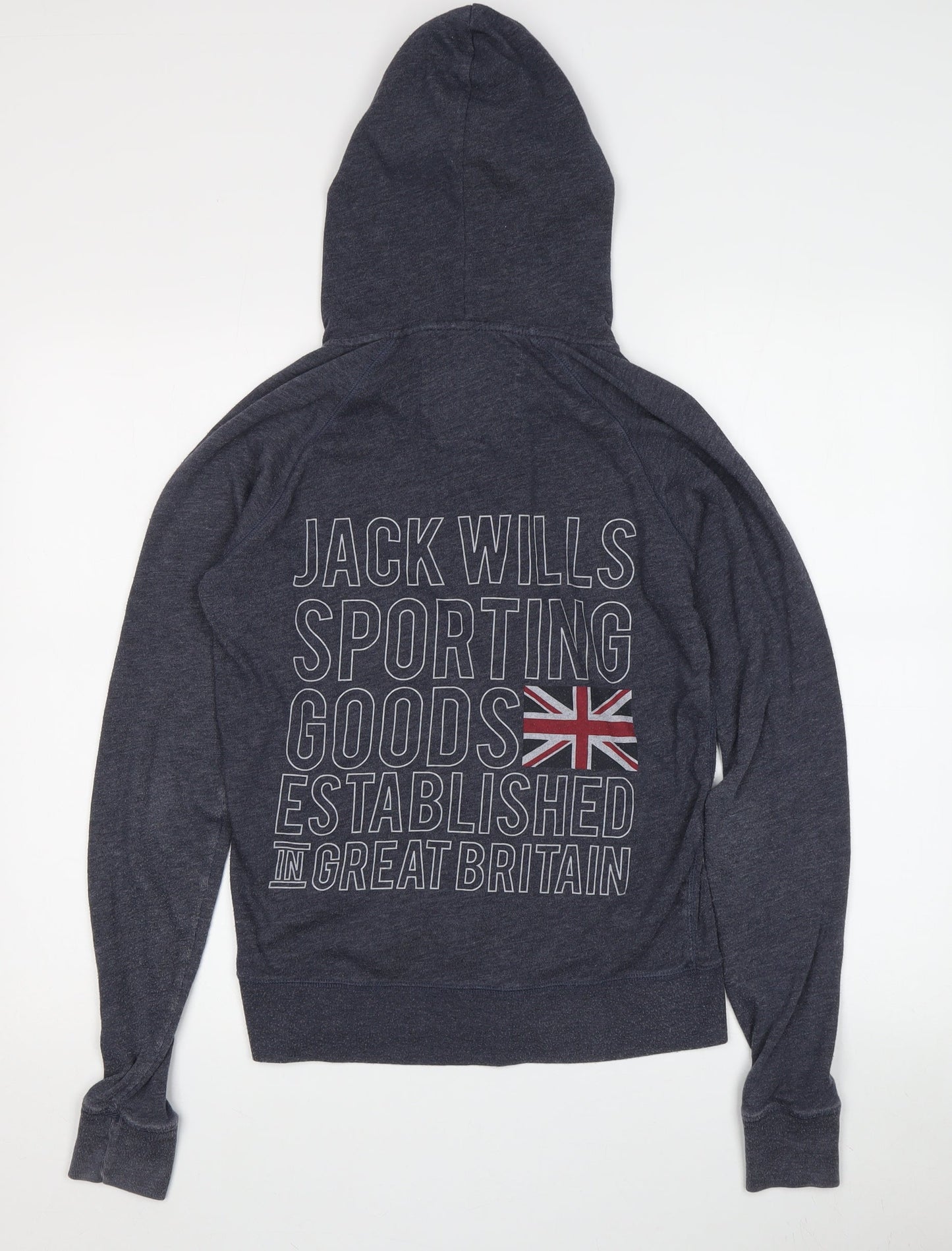 Womens UK Size 10 Jack Wills Grey Full Zip Hoodie