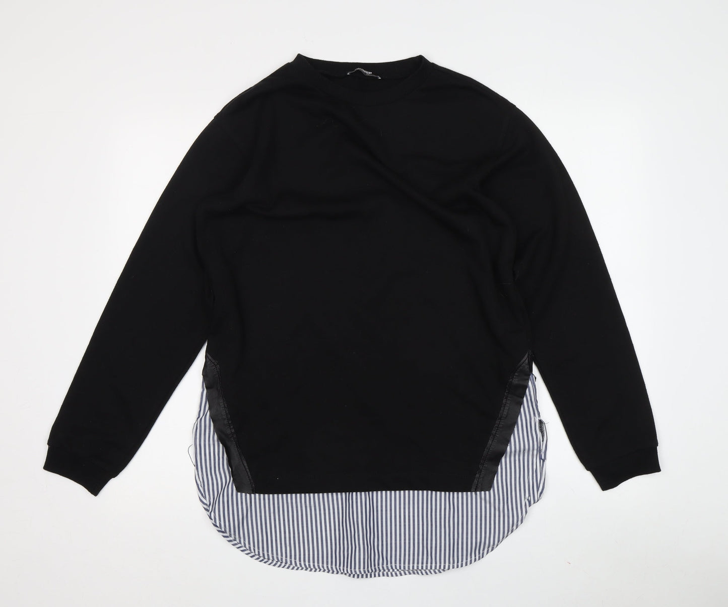 Zara Trafaluc Women's Black Pullover Sweatshirt, Size 8