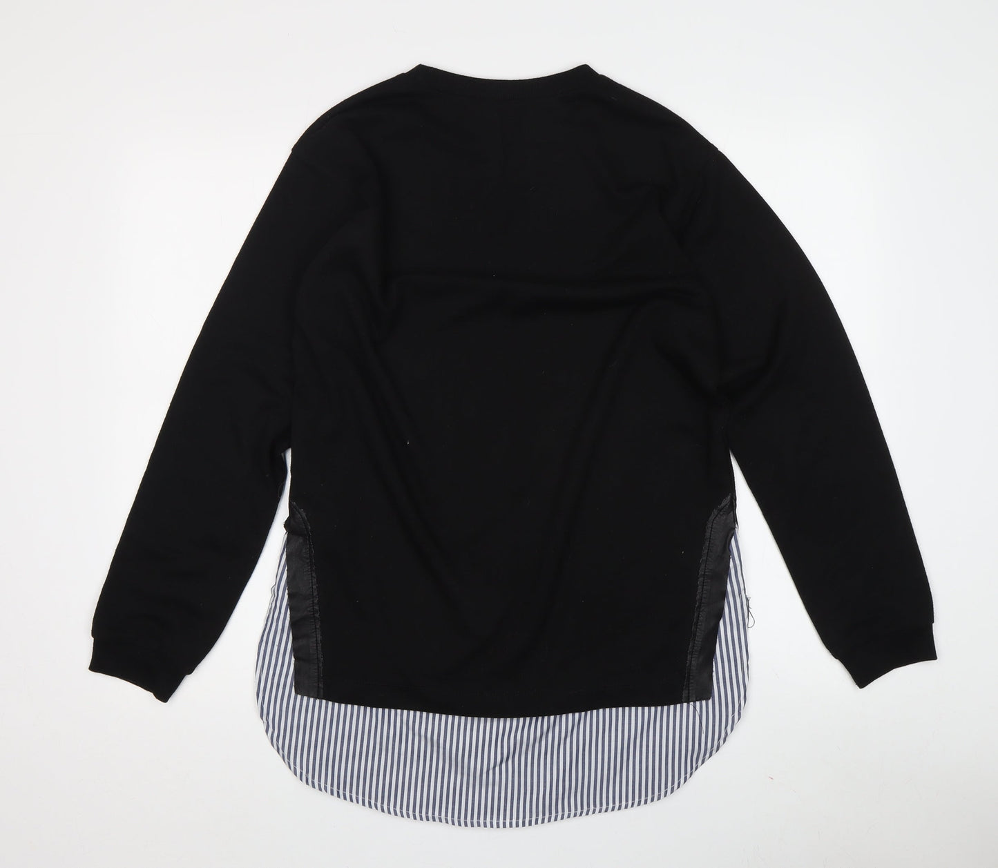 Zara Trafaluc Women's Black Pullover Sweatshirt, Size 8