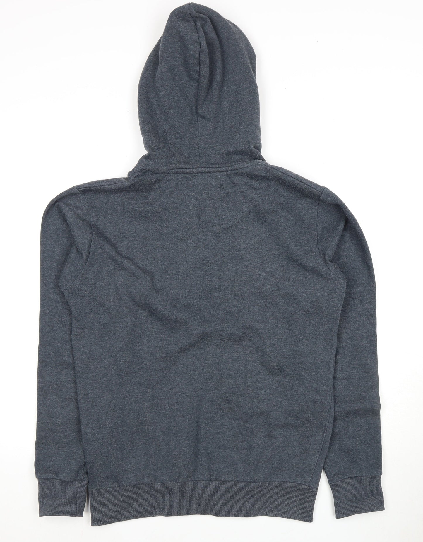 Solid Men's Grey Pullover Hoodie S
