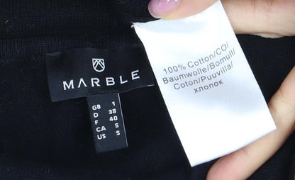 Womens UK Size 12 Marble Black Pullover Jumper