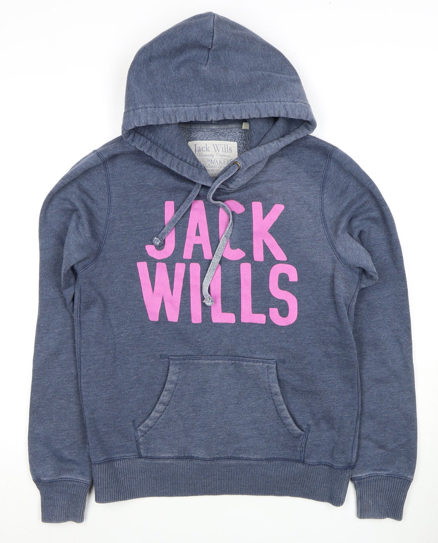 Womens UK Size 12 Jack Wills Blue Pullover Hoodie