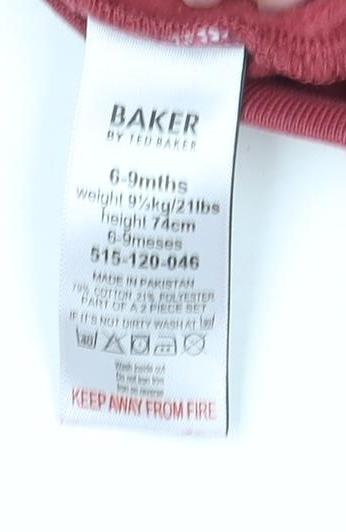 Baker by Ted Baker Unisex Red Pullover Top, 6-9 Months