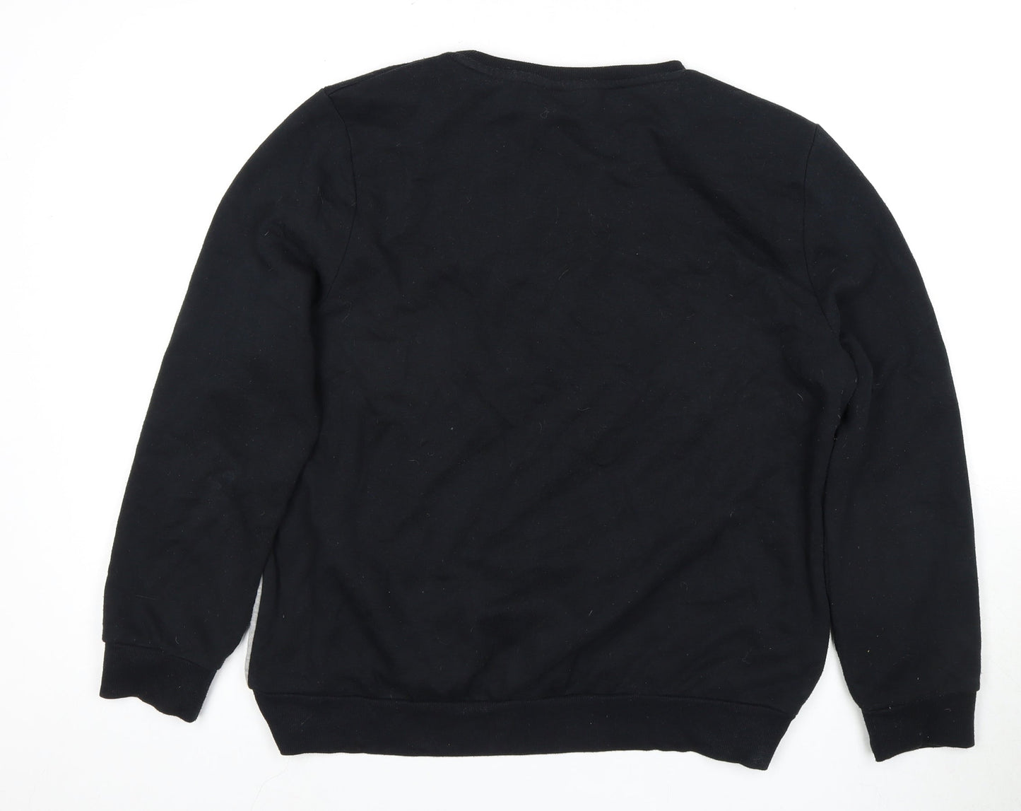 Unisex Adults UK Size L Harry Potter Black Pullover Sweatshirt