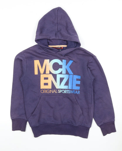 McKenzie Boys Purple Pullover Hoodie, Graphic, Size 8-10Y