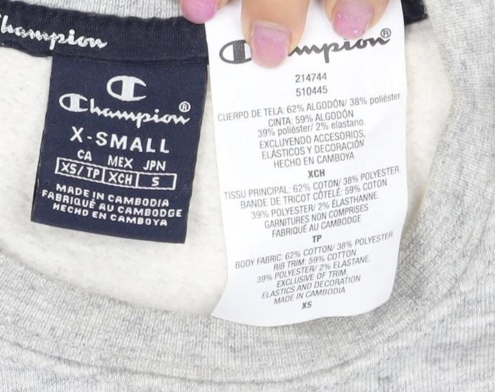 Champion Women's Grey XS Pullover Sweatshirt