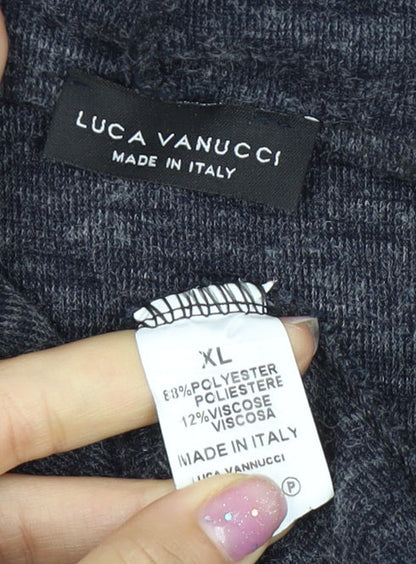 Luca Vanucci Women's Grey Full Zip Hoodie XL