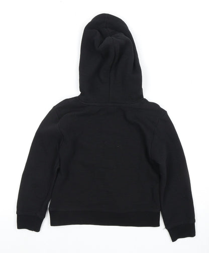 DKNY Boys Black Pullover Hoodie, Size 4 Years, Casual Wear