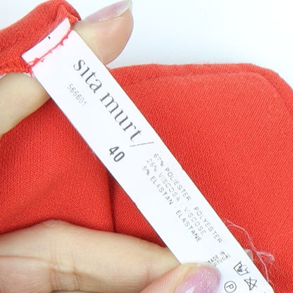 Sita Murt Women's Red Shift Dress, Size 12