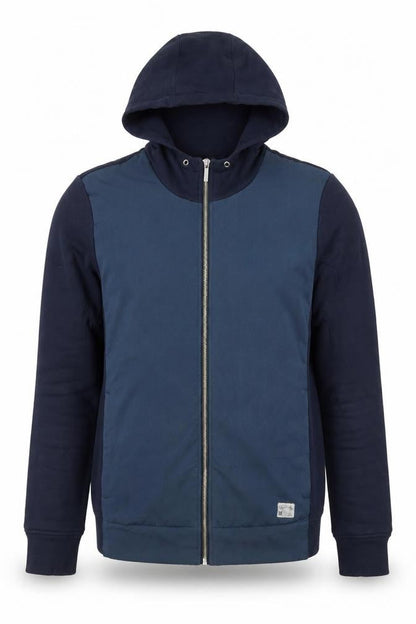 Mens UK Size S Penguin Blue Full Zip Hoodie