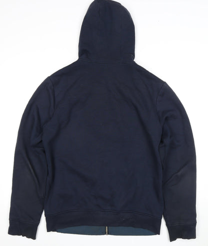 Mens UK Size S Penguin Blue Full Zip Hoodie