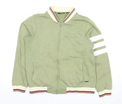The Roadster Life Co Women's Green Full Zip Sweatshirt S