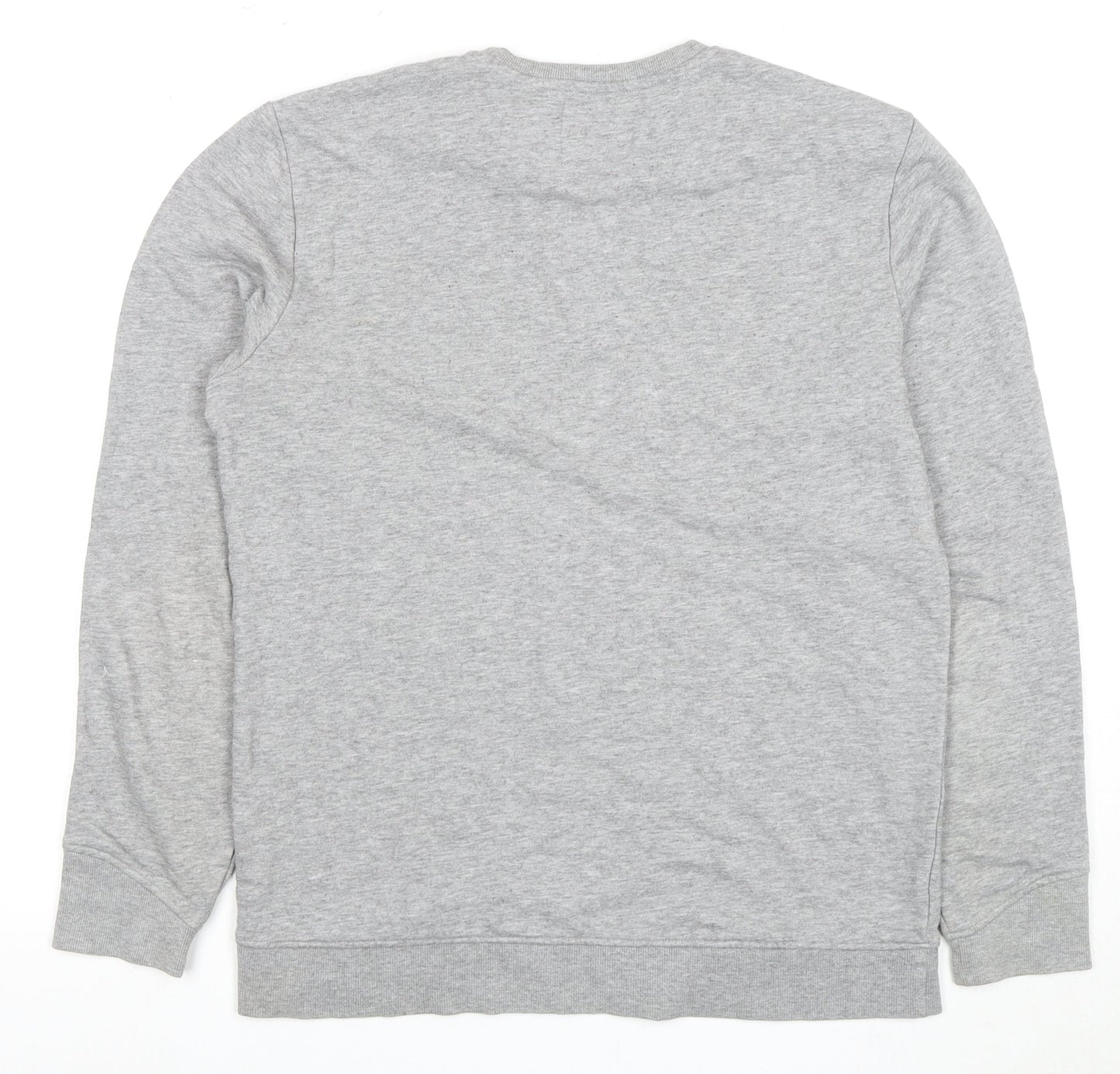 Mens UK Size M Bershka Grey Pullover Sweatshirt
