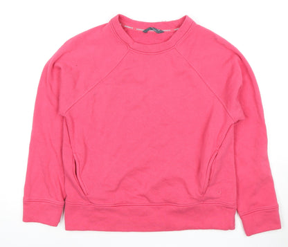 Marks & Spencer Women's Pink Crew Neck Sweatshirt, Size 8