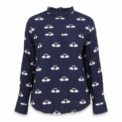 Womens UK Size 10 Oasis Blue Basic Blouse