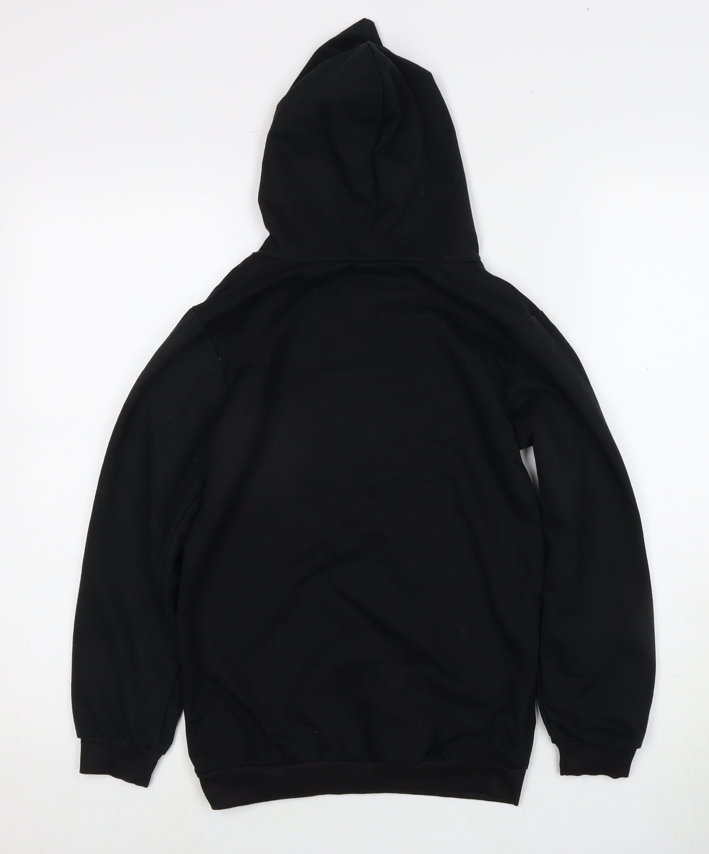 Foanja Boys Black Pullover Hoodie, 12-13 Years, Graphic Print