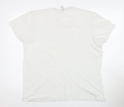 Adidas Men's White XL Graphic Print T-Shirt