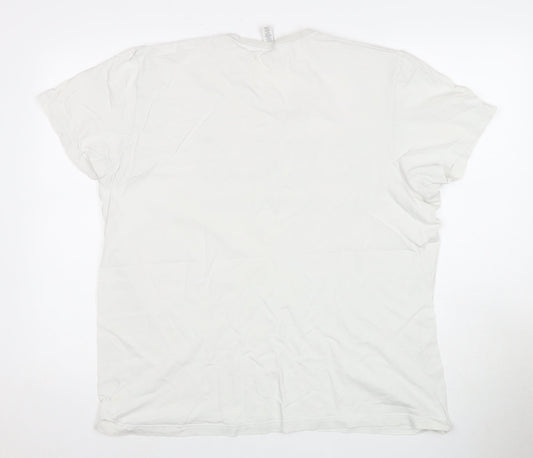 Adidas Men's White XL Graphic Print T-Shirt