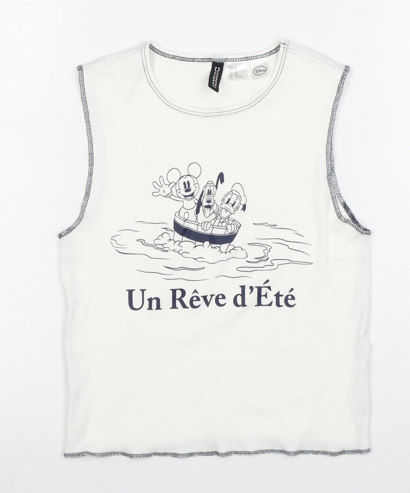 Womens UK Size XS H&M White  Tank