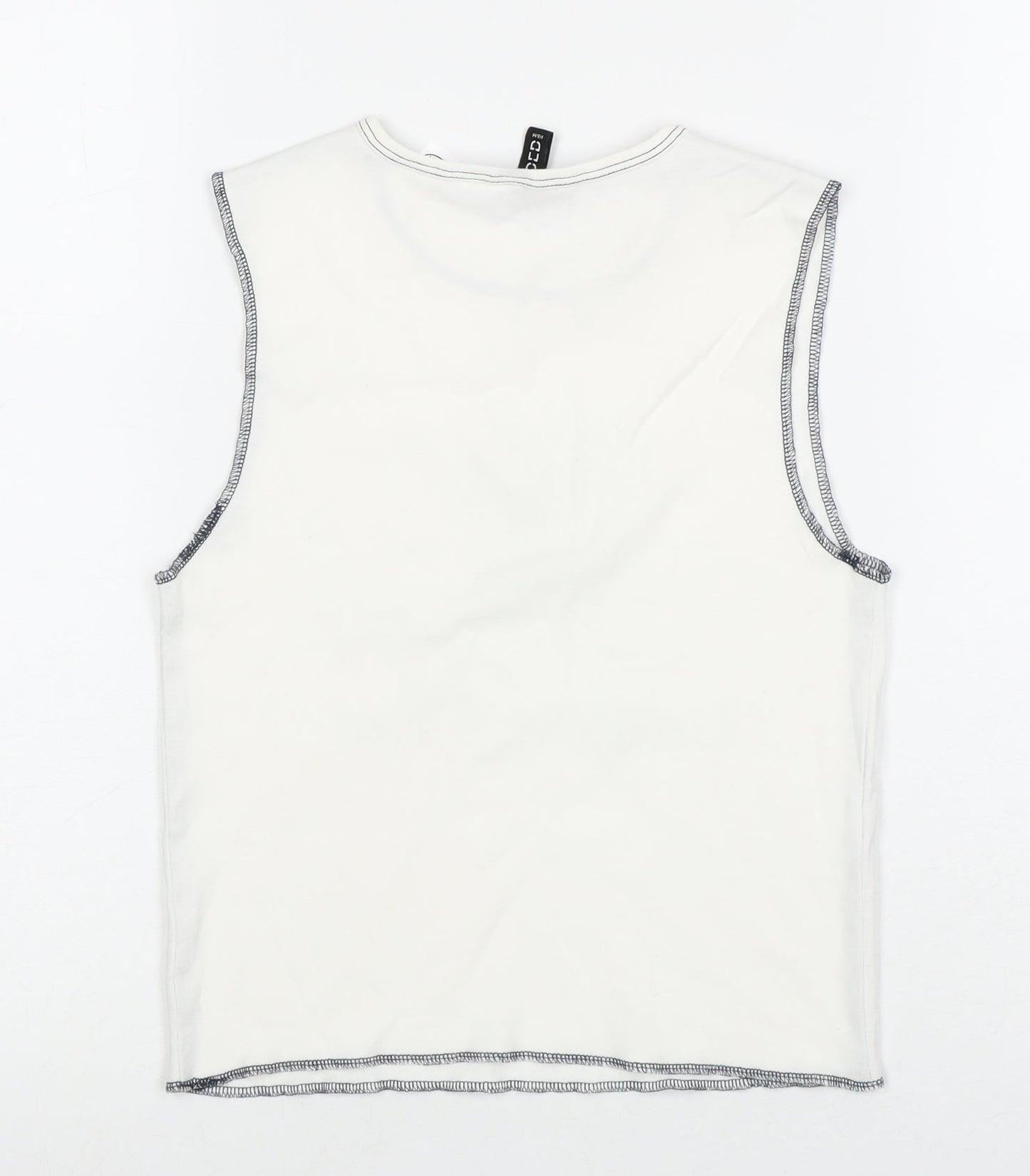 Womens UK Size XS H&M White  Tank