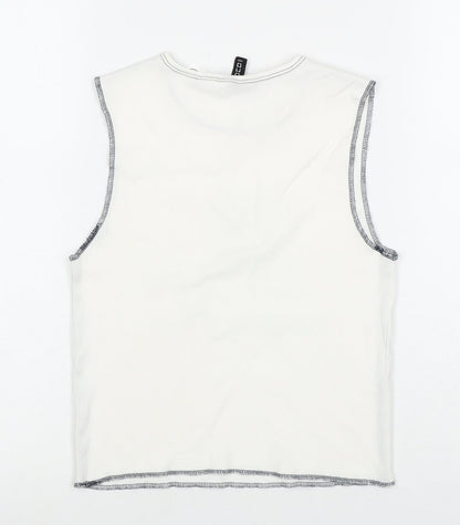 Womens UK Size XS H&M White  Tank